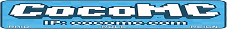 CocoMC Minecraft server banner