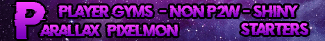 Parallax Pixelmon Minecraft server banner