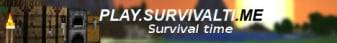 Survival Time! Minecraft server banner