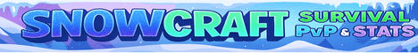 SnowCraft Minecraft server banner