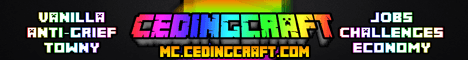 CedingCraft Minecraft server banner