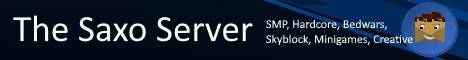 The Saxo Server Minecraft server banner