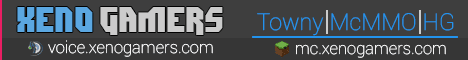 Xeno Gamers Towny Minecraft server banner