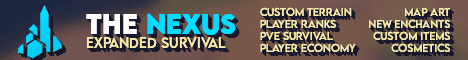 The Nexus Minecraft server banner