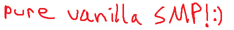 Pure Vanilla Anarchy SMP Minecraft server banner