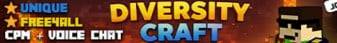 DiversityCraft - NOT a Normal Anarchy Server Minecraft server banner