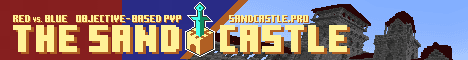 The Sandcastle Minecraft server banner