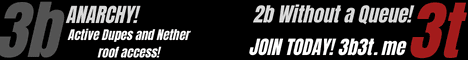3b3t Minecraft server banner