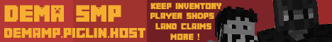 DEMA SMP Minecraft server banner