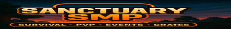 The Sanctuary SMP Minecraft server banner