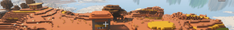 Badlands Mountain House Minecraft server banner