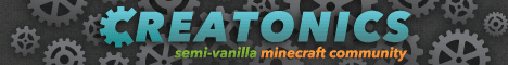 Creatonics Minecraft server banner