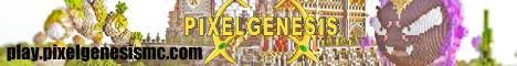 PixelGenesis Minecraft server banner