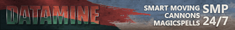 Datamine Minecraft server banner