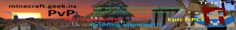 minecraft.geek.nz Minecraft server banner