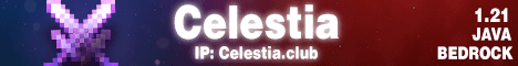Celestia Minecraft server banner