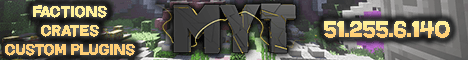 MYTCraft Minecraft server banner