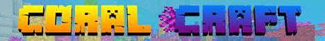 Coral Craft Minecraft server banner