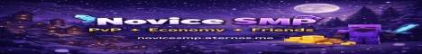 Novice SMP(Season2) Minecraft server banner