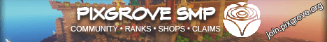 PixGrove Minecraft server banner