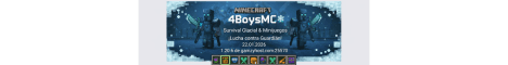 4 BOYS MC Minecraft server banner
