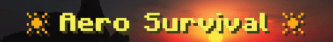 Aero Survival Minecraft server banner