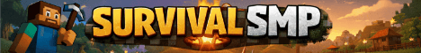 Survival SMP Minecraft server banner