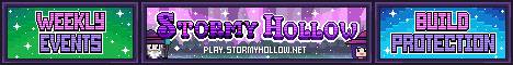 Stormy Hollow Minecraft server banner