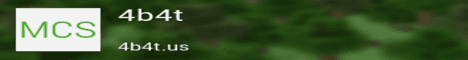 4b4t Minecraft server banner