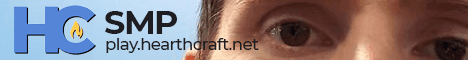 HearthCraft Minecraft server banner