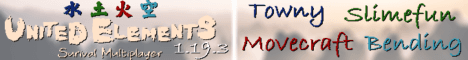 United Elements SMP Minecraft server banner