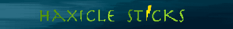 Haxiclesticks Minecraft server banner