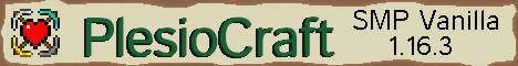 PlesioCraft SMP Vanilla Minecraft server banner