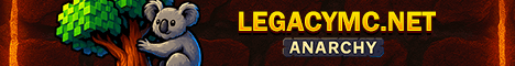 LegacyMC Minecraft server banner