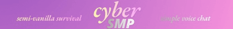 CyberSMP Minecraft server banner