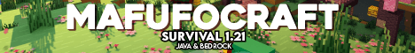 Mafufocraft Minecraft server banner