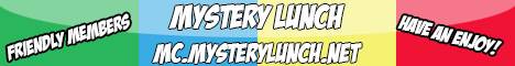 Mystery Lunch Minecraft server banner