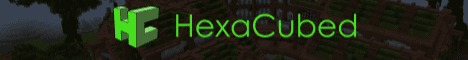 HexaCubed Minecraft server banner