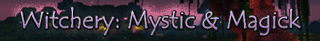 Witchery Mystic and Magic Minecraft server banner