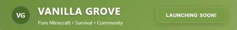 Vanilla Grove Minecraft server banner