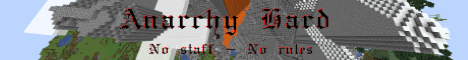 Anarchy hard Minecraft server banner