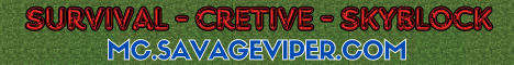 SavageViper - Minecraft Minecraft server banner