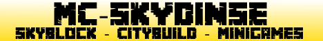 mc-skydinse Minecraft server banner