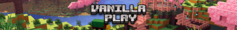 Vanilla Play Minecraft server banner