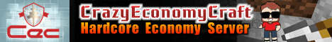 Crazy Economy Craft Minecraft server banner