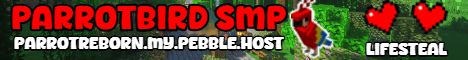 ParrotBird Minecraft server banner