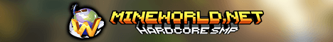 Mineworld Hardcore SMP Minecraft server banner