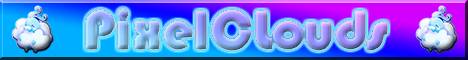 PixelClouds Minecraft server banner