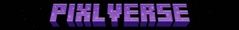 Pixlverse Minecraft server banner