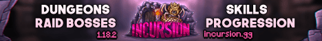 Incursion RPG Minecraft server banner